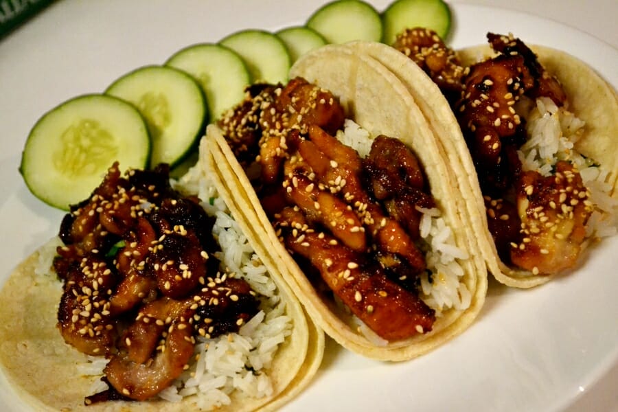 Art to have a yummy Teriyaki Chicken Tacos - 6 steps recipe