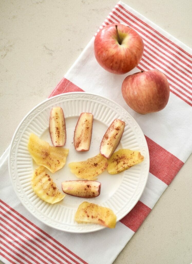 Elevate your snack game: Cinnamon apples making their afternoon tea appearance.