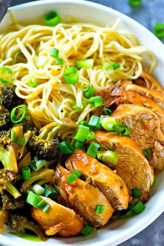 The Art of Balance: "Teriyaki, noodles, and veggies – a bowl of harmony."