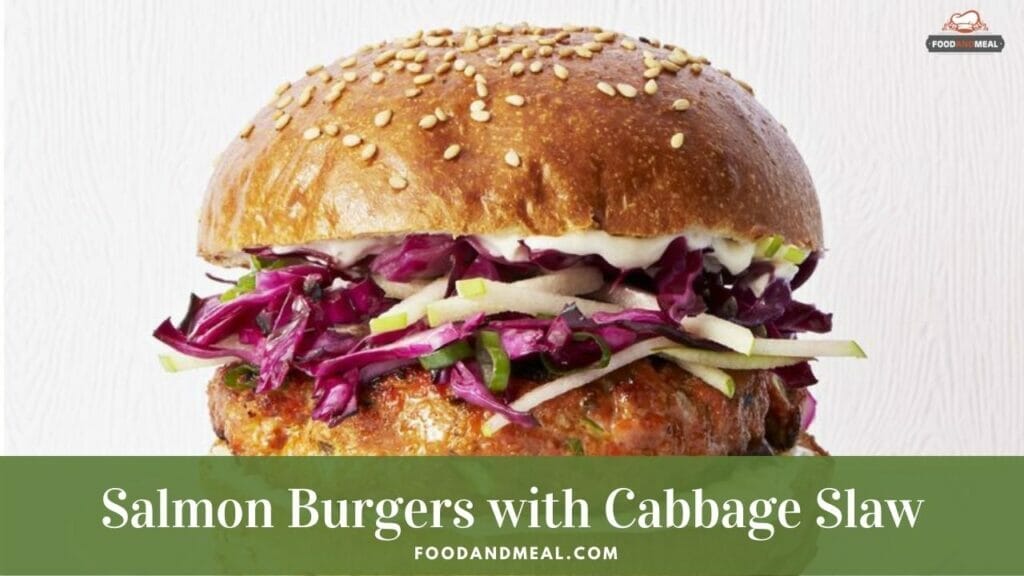 Easy To Cook Salmon Burgers With Cabbage Slaw And Remoulade