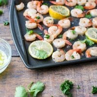 Lemon Butter Sheet Pan Shrimp recipe for babies 6-8 months old 2 Lemon Butter Sheet Pan Shrimp