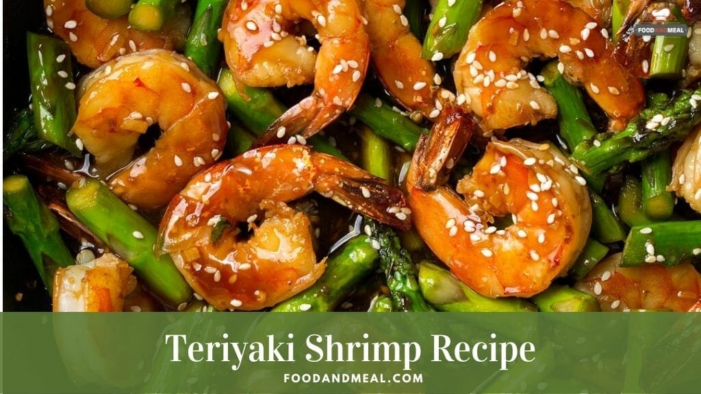 Crafting culinary elegance: Teriyaki-infused shrimp delight.