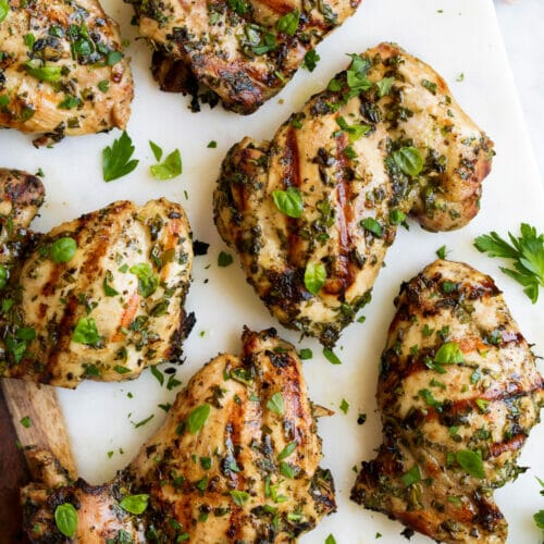 Best-ever recipe to make Grilled Rosemary Chicken Thighs