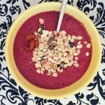 Easy to make a BLW Blueberry Smoothie Bowl for 6 to 8 month babies 1
