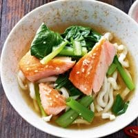 Japanese Smoked Salmon Miso Ramen easy recipe at home 2 Japanese Smoked Salmon Miso Ramen easy recipe at home 1