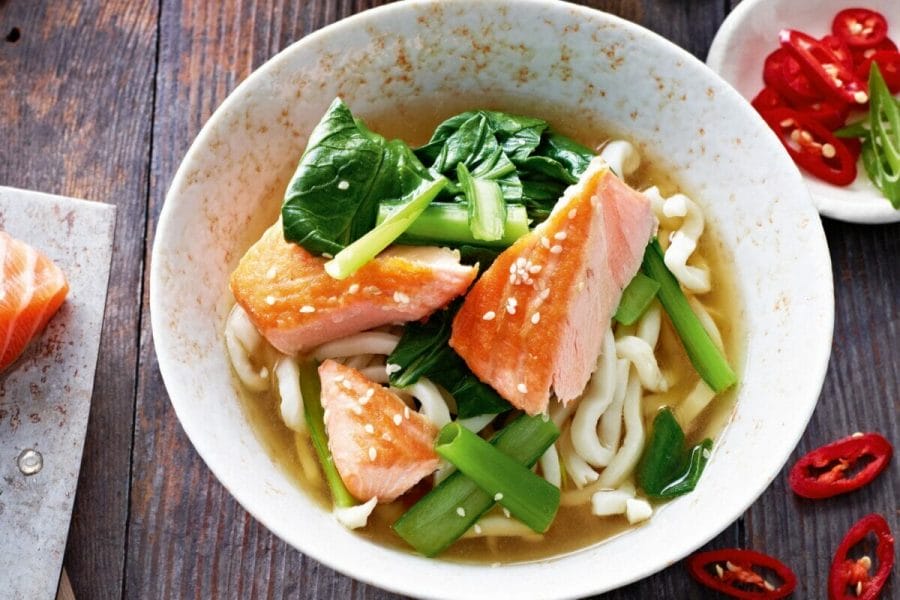 Japanese Smoked Salmon Miso Ramen easy recipe at home 1 Japanese Smoked Salmon Miso Ramen easy recipe at home