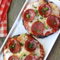 Art To Have A Yummy Portobello Pizza - Easy Homemade Recipe 1