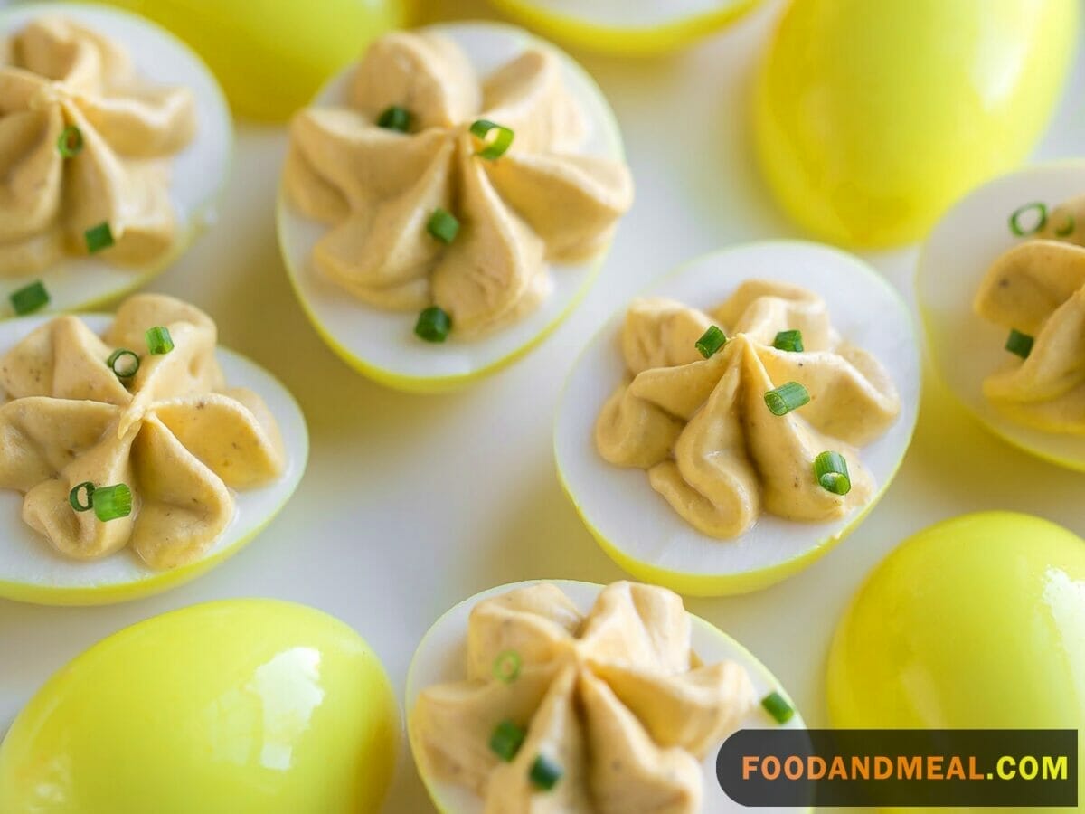 Turmeric Deviled Eggs