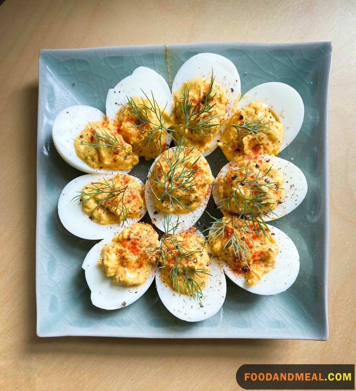 Turmeric Deviled Eggs