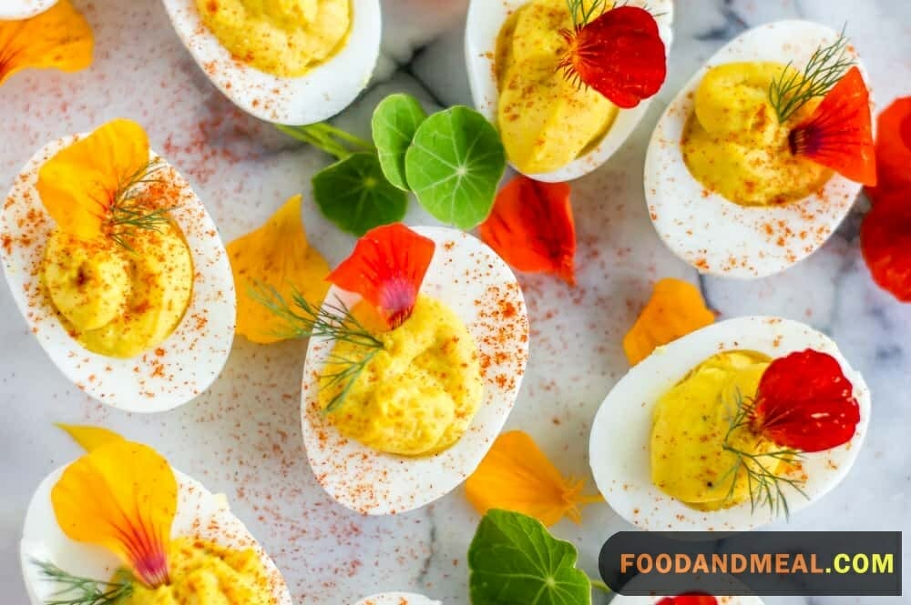 Turmeric Deviled Eggs.