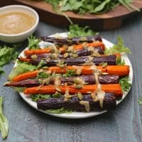 How To Make Roasted Carrots With Harissa And Tahini 1