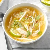 Thai chicken Soup with Coconut Milk and Lime