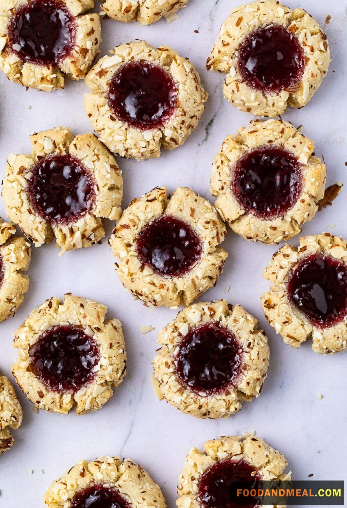 Almond Thumbprint Cookies