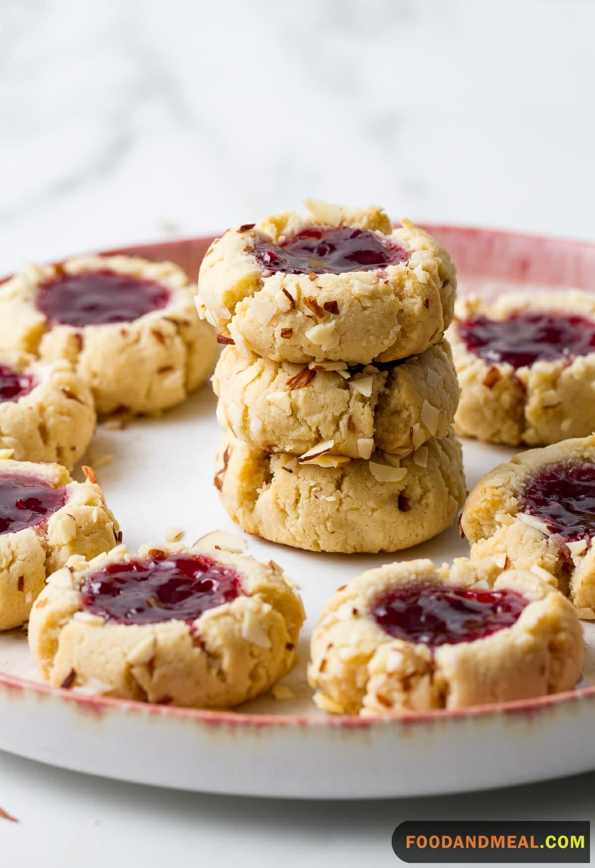 Almond Thumbprint Cookies