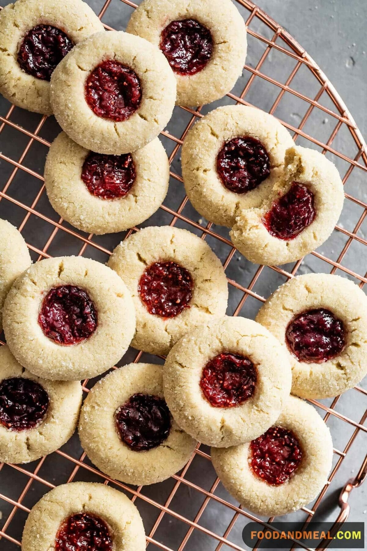 Almond Thumbprint Cookies