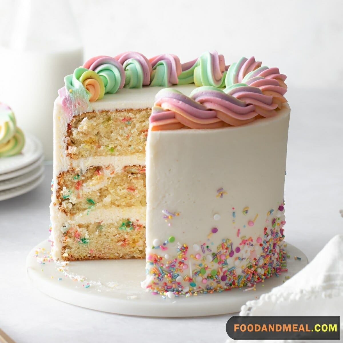 Rainbow Sprinkle Cake