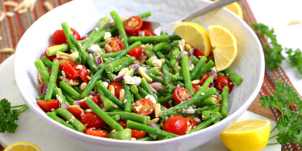 Easy-to-make Asparagus Salad With Feta And Almonds