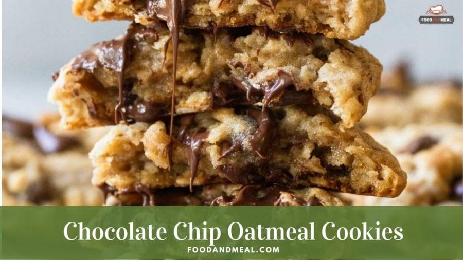 Easy-to-make Chocolate Chip Oatmeal Cookies