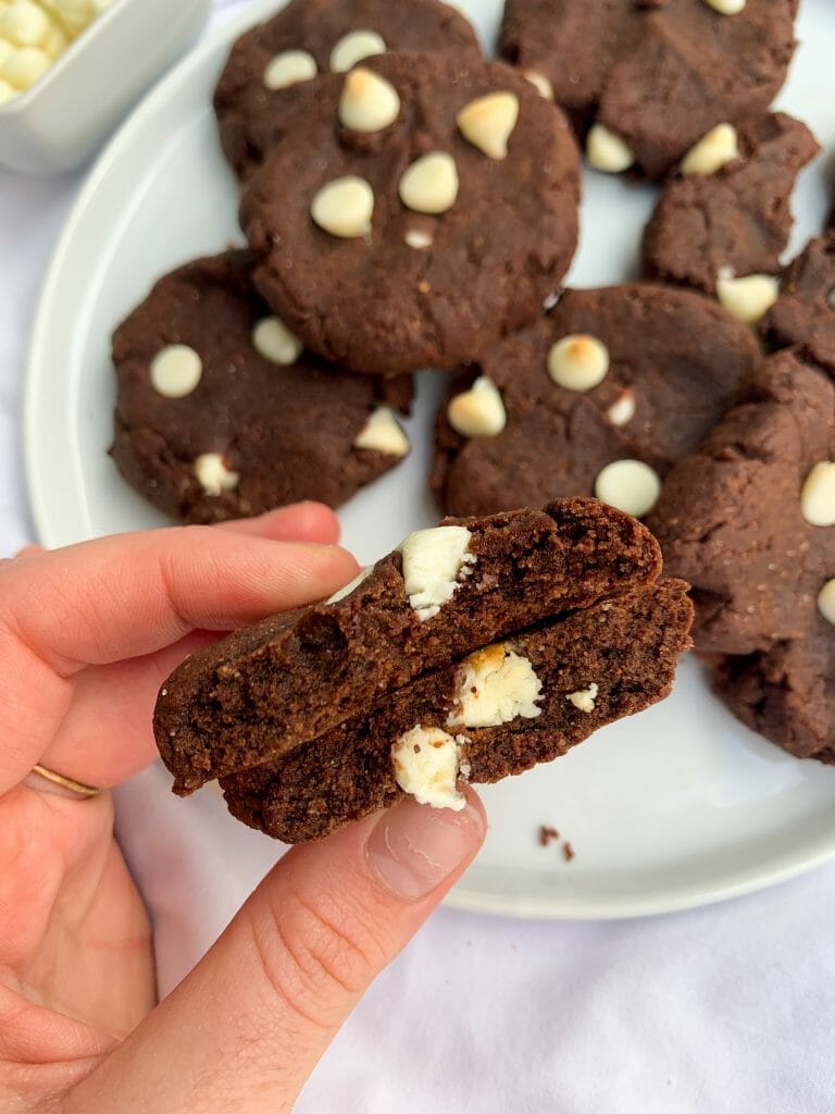 Homemade Brownie Cookies with White Chocolate with 8 easy steps