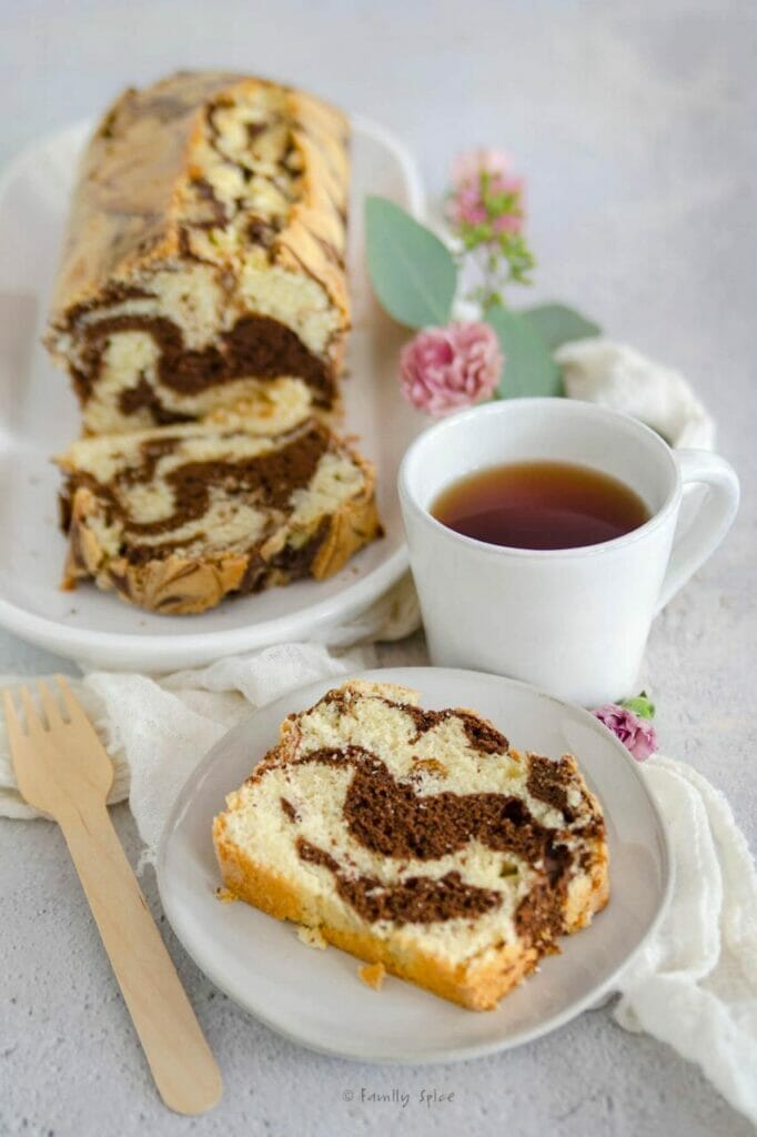 5 steps to make super delicious Marble Pound Cake