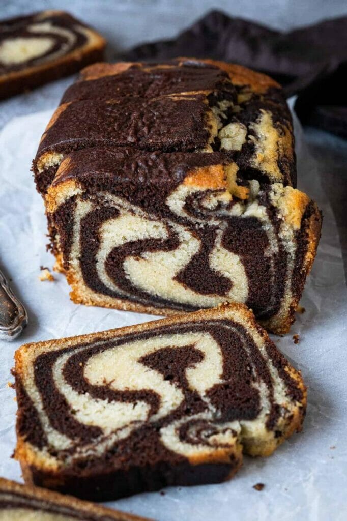 5 steps to make super delicious Marble Pound Cake