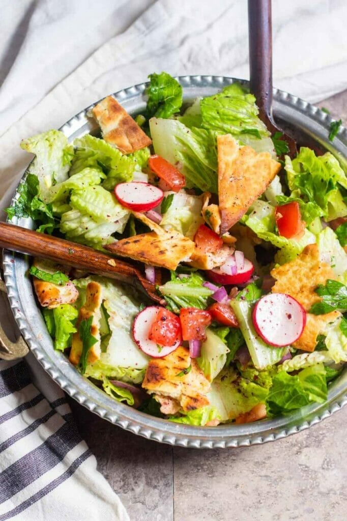 Best way to cook Fattoush Salad
