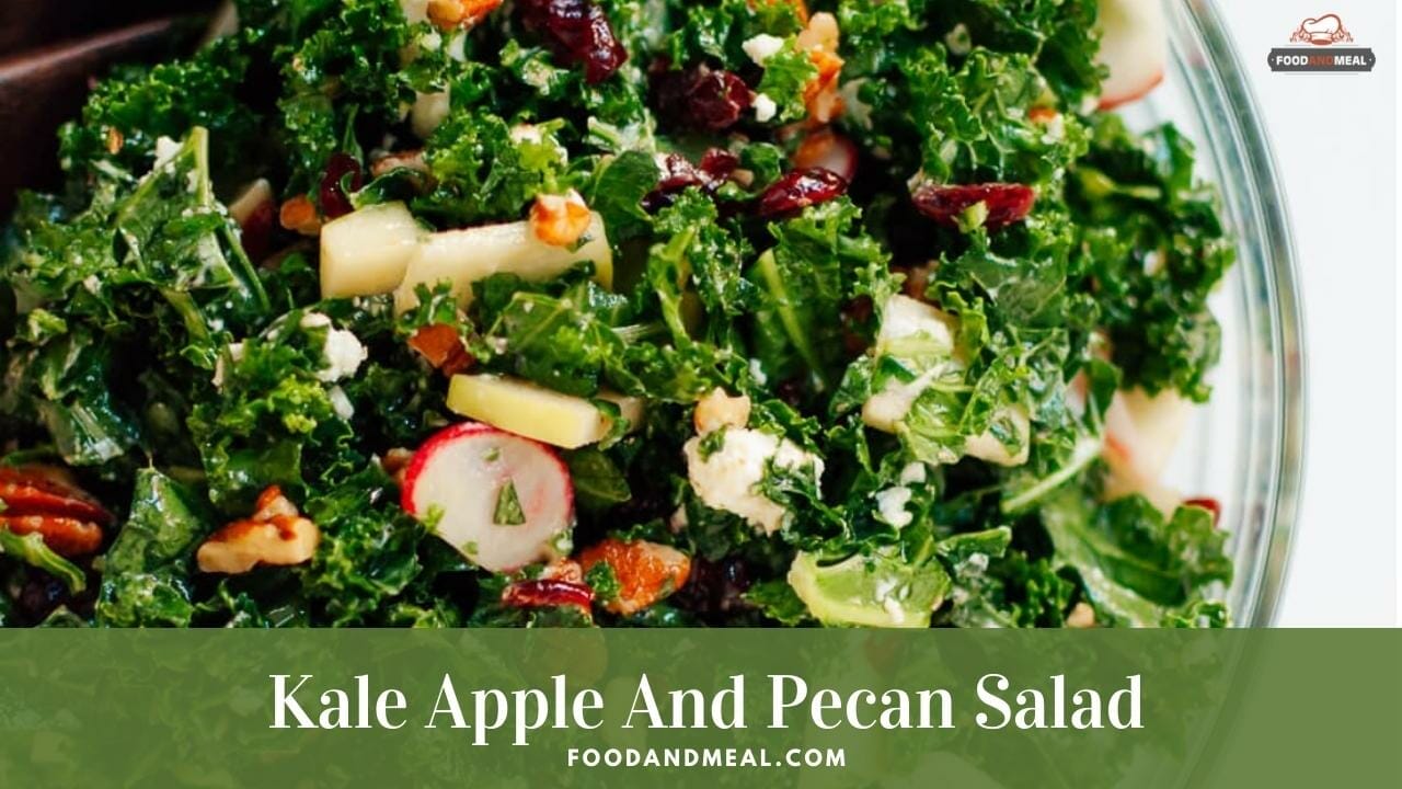 How to make Kale Apple And Pecan Salad With Maple Dressing