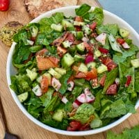 Easy-To-Make Fattoush Salad: Pomegranate &Amp; Halloumi Twist Recipe 1