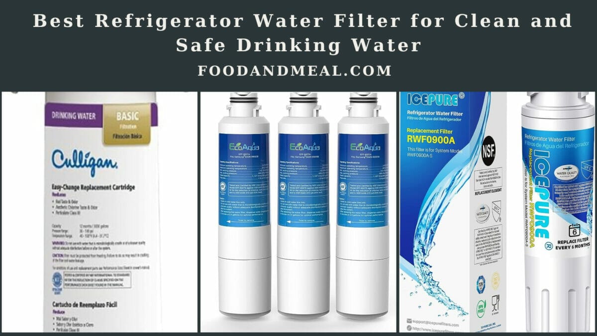 Best Refrigerator Water Filter For Clean And Safe Drinking Water 