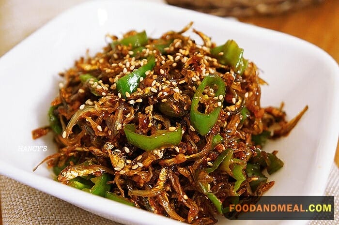 Fiery Stir-Fried Anchovies With Peppers Korean Recipe 1 Fiery Stir-Fried Anchovies With Peppers