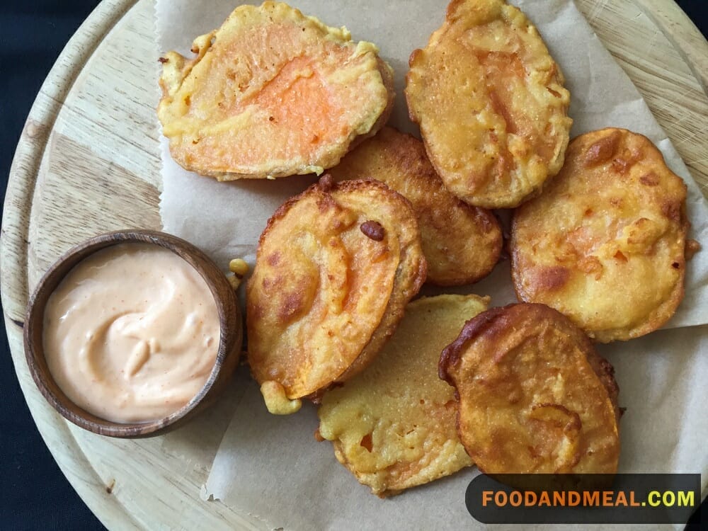Crispy Sweet Potato Tempura Korean Recipe - Irresistible Delight 1 Sweet Potato Tempura