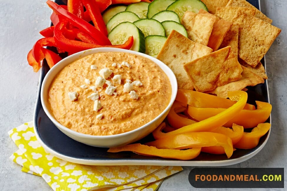 Feta Red Pepper Dip By Blender - A Flavorful Mediterranean Delight 9