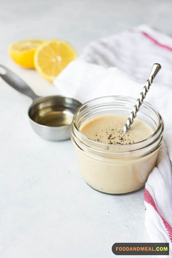 Blending Tahini Dressing