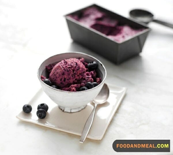 Blending Blueberry Ice Cream