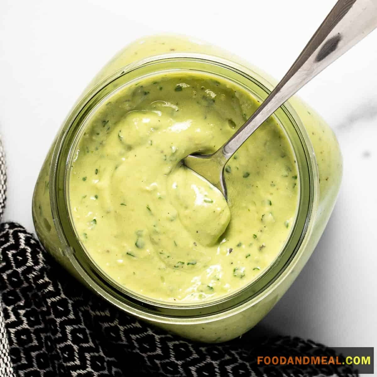 Creamy Avocado Dressing - A Delectable Green Dream 4