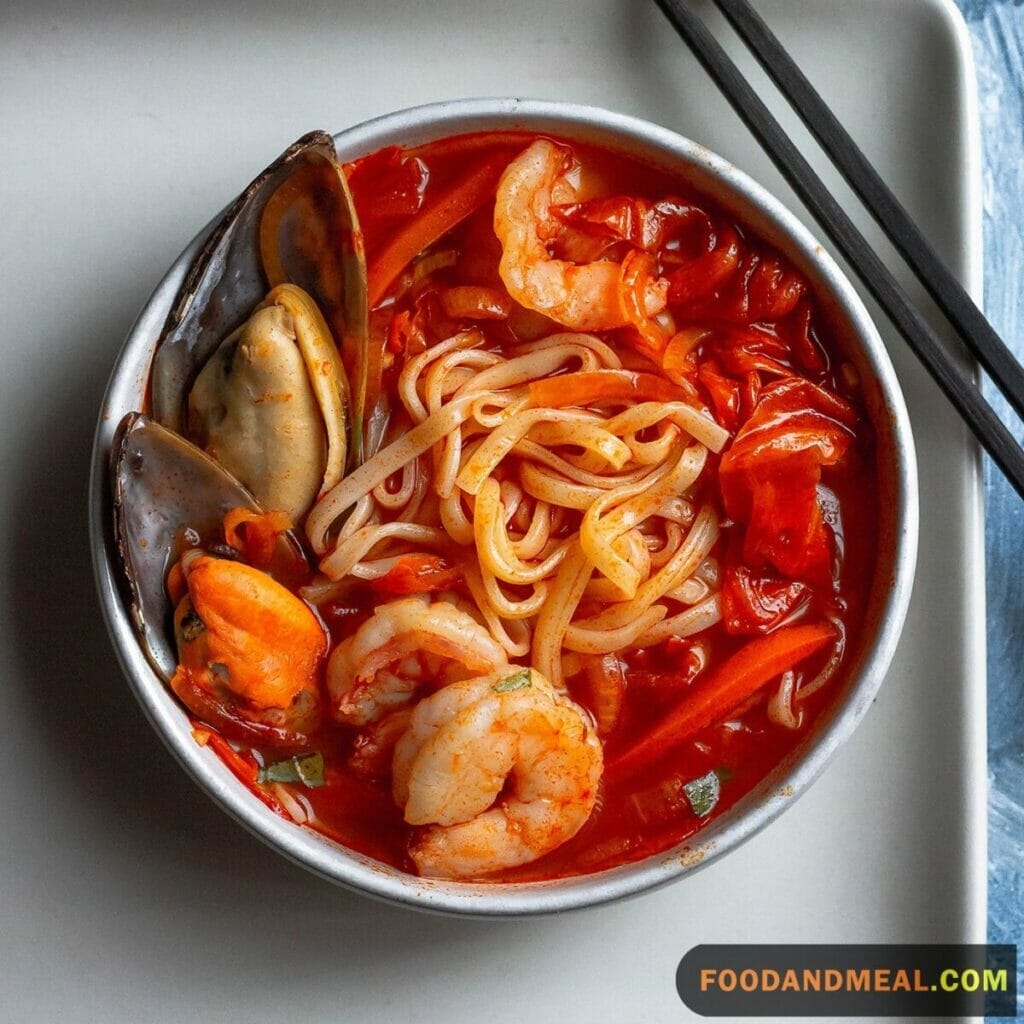 Try This Irresistible Korean Seafood Soup With Ramen Noodles 4