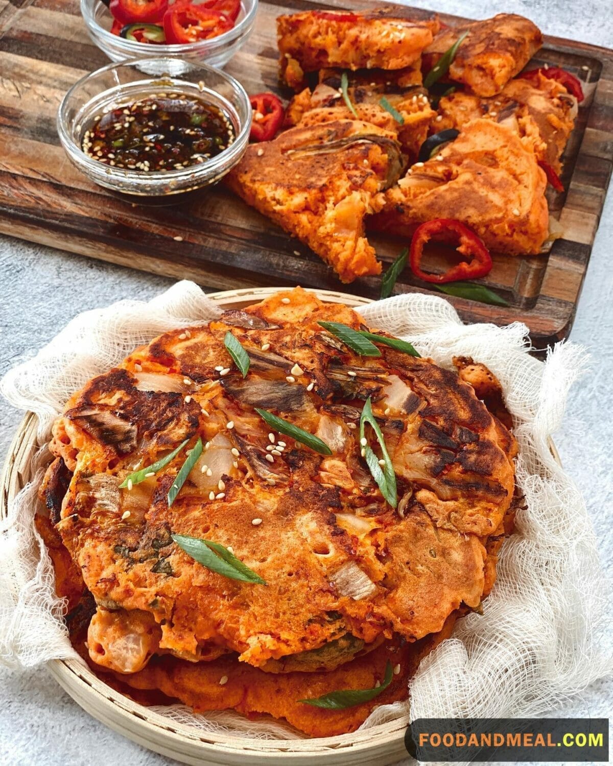 Kimchi And Bacon Pancakes