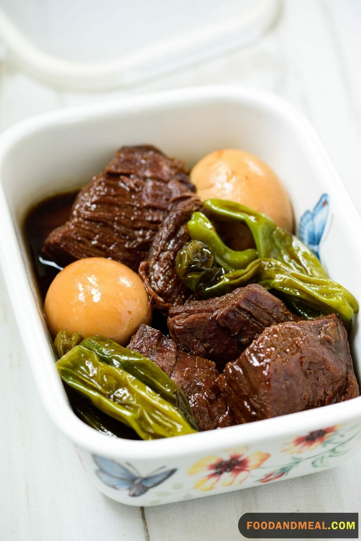 Soy-Braised Beef And Chiles