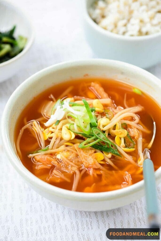 Savor The Essence Of Korean Cuisine: Soybean Sprout Soup Recipe 4