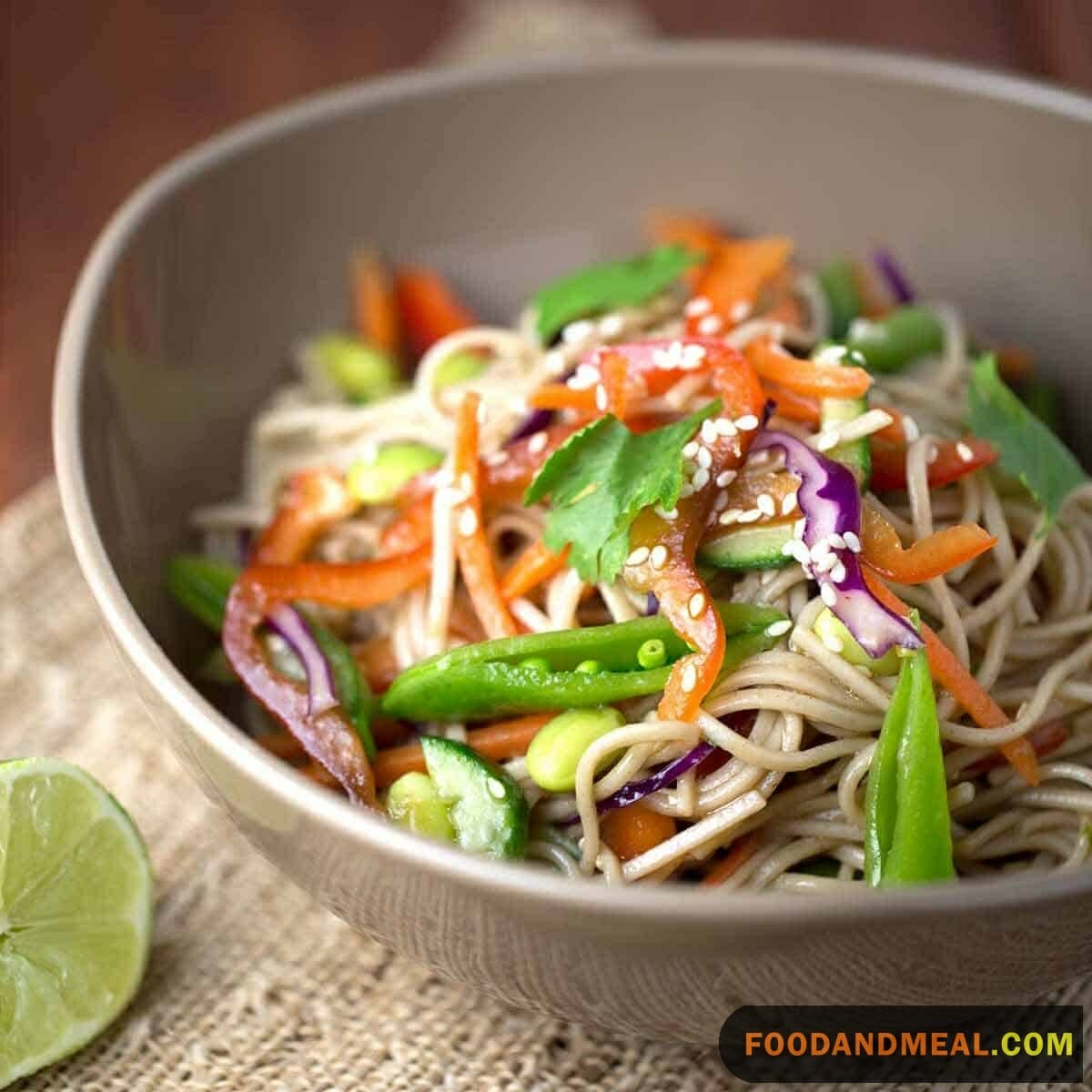 Colorful Cold Soba Salad