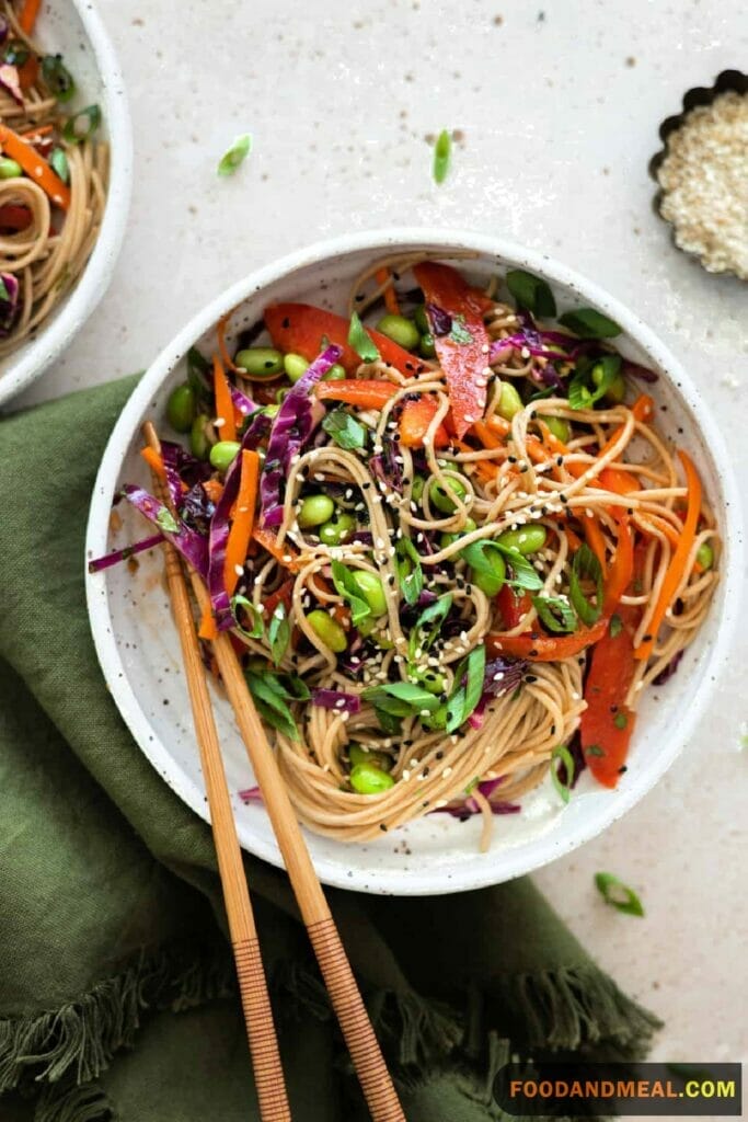 Taste The Rainbow With Colorful Cold Soba Salad 4