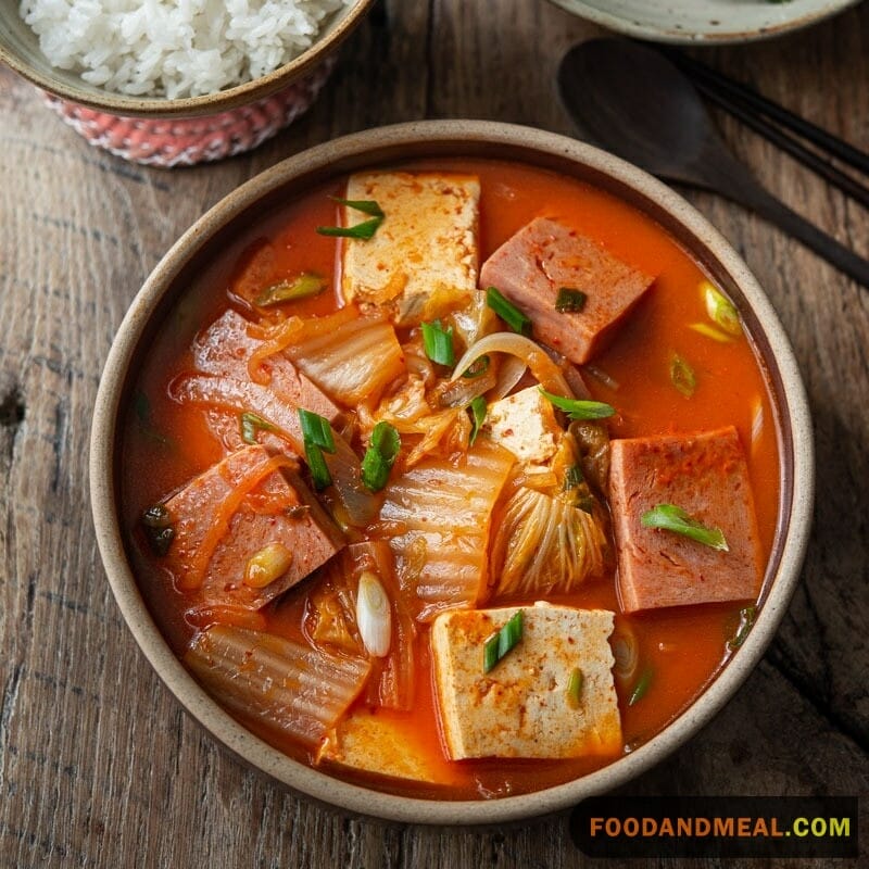 Tofu With Sautéed Kimchi 