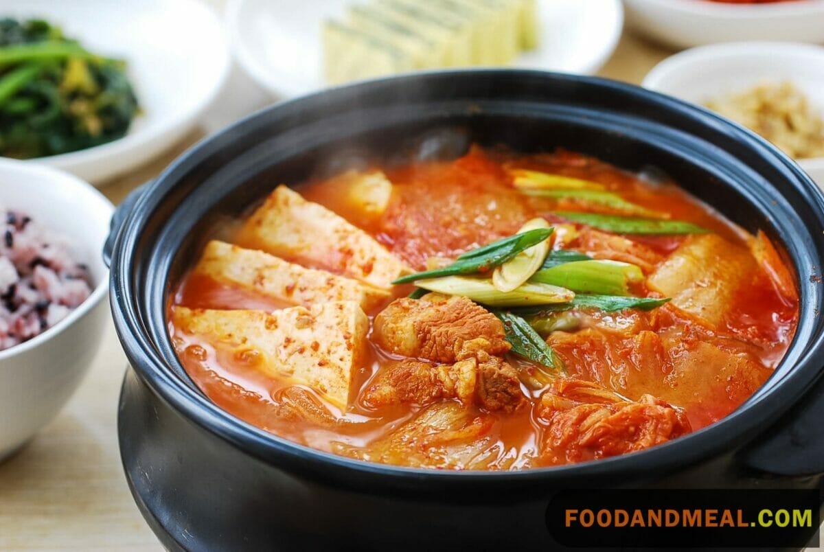 Tofu With Sautéed Kimchi