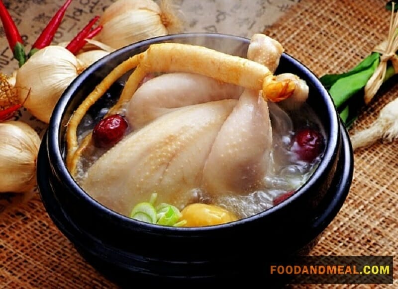 Stuffed Chicken Soup With Ginseng Korean