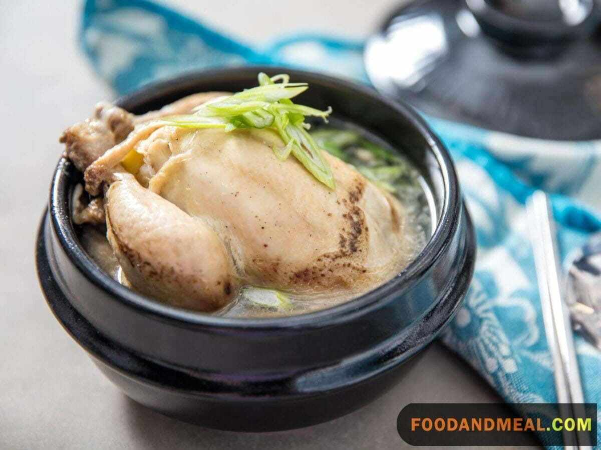 Stuffed Chicken Soup With Ginseng