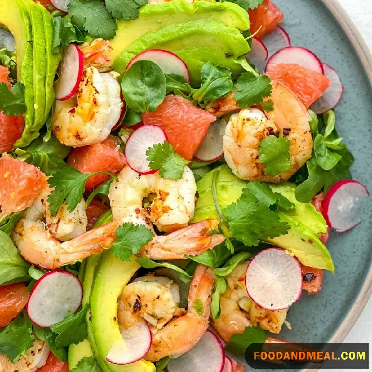 King Prawn Salad With Pine Nut Dressing