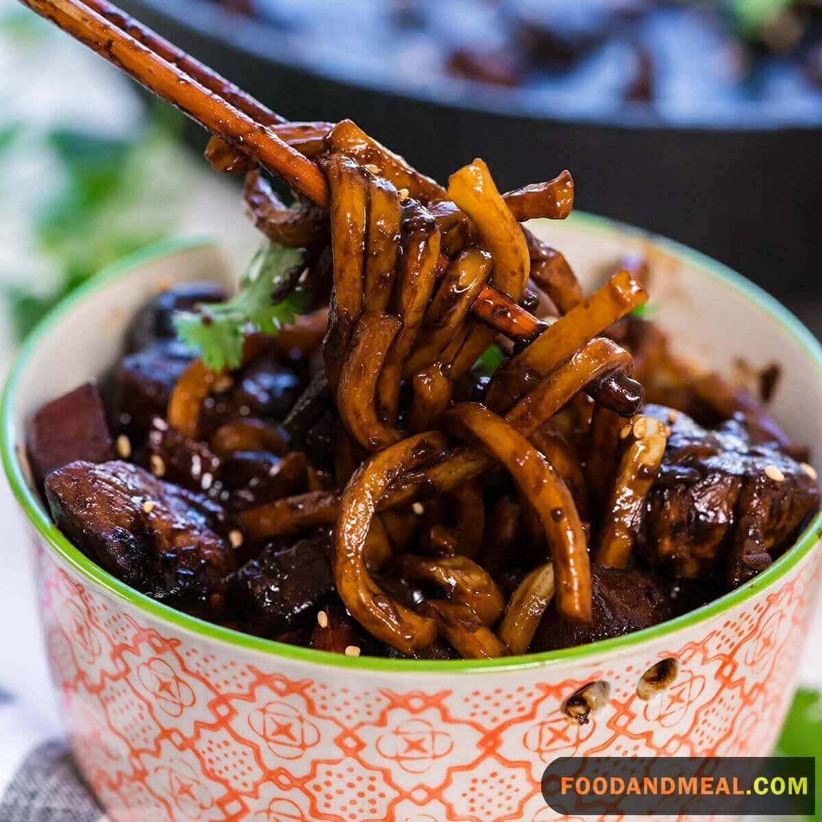 Korean-Chinese Noodles In Black Bean Sauce