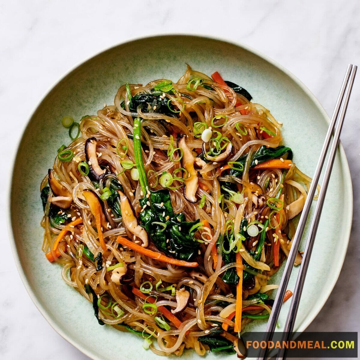 Korean Stir-Fried Sweet Potato Noodles