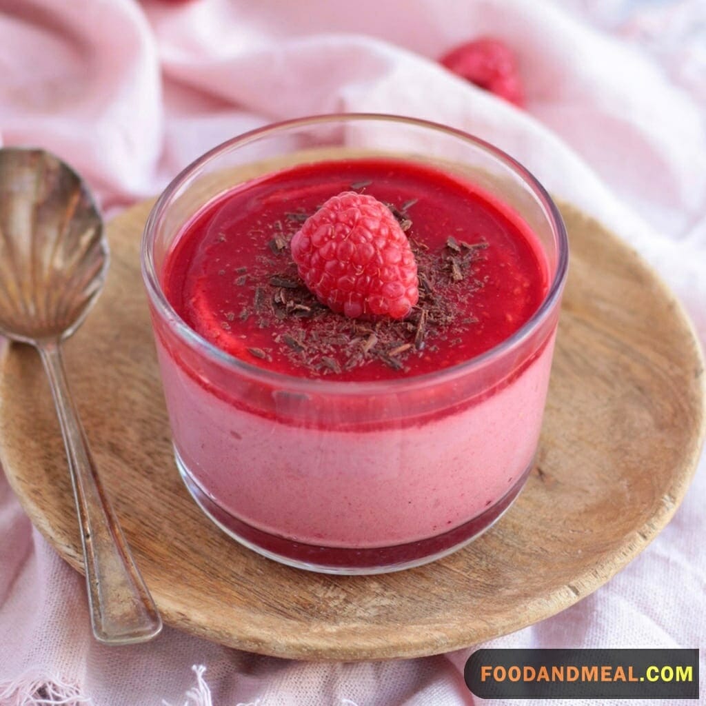 Blending Raspberry Mousse