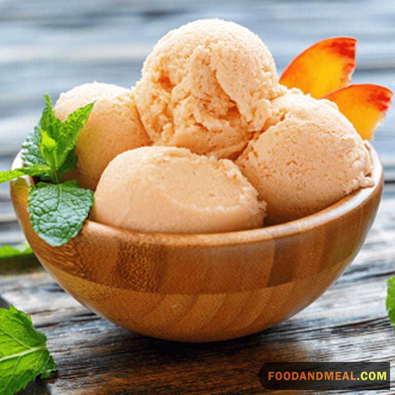 Divine Dessert Delight: Creating Artisanal Peach Ice Cream 5